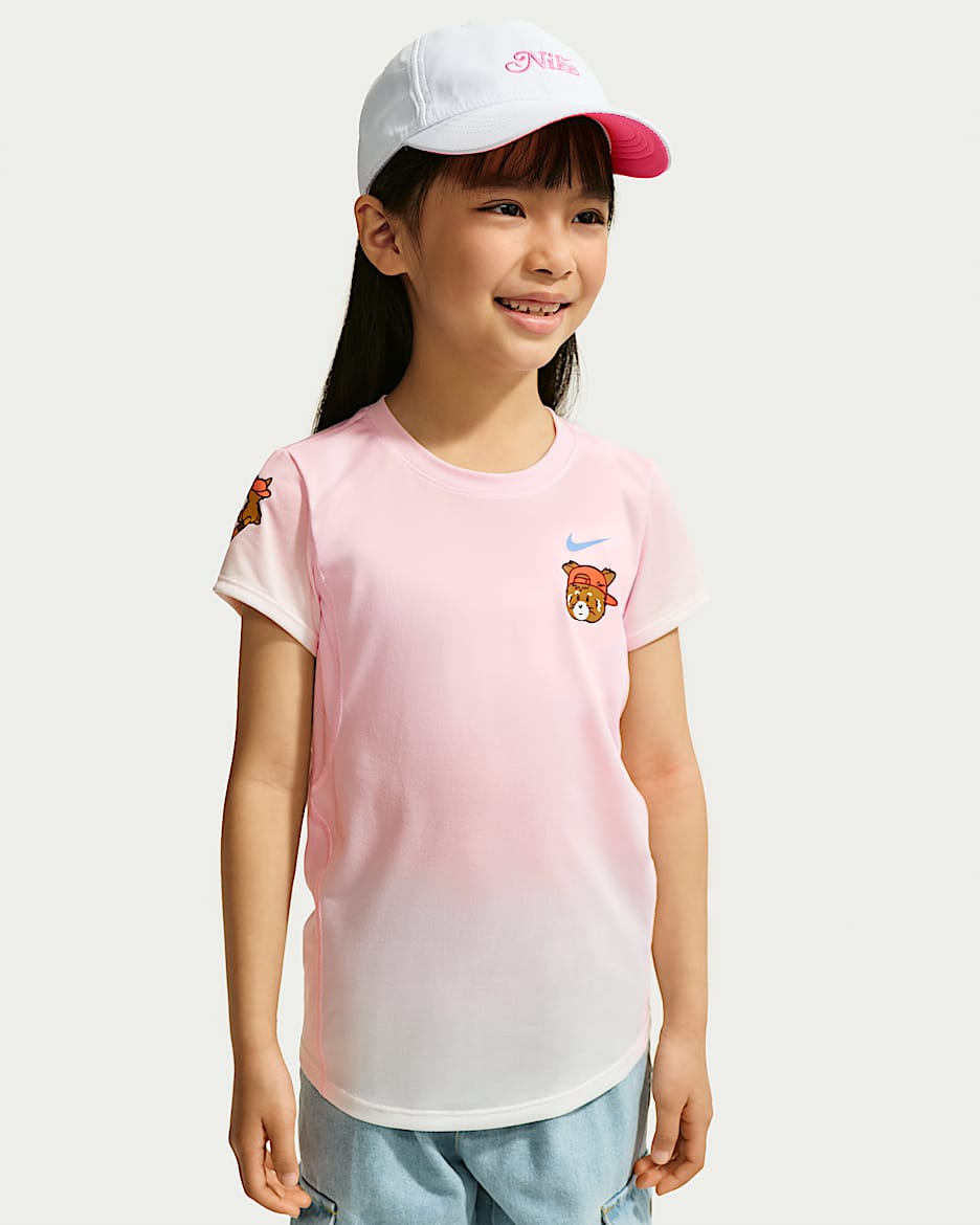 Nike Dri-FIT Red Panda 幼童速干T恤 - 白色