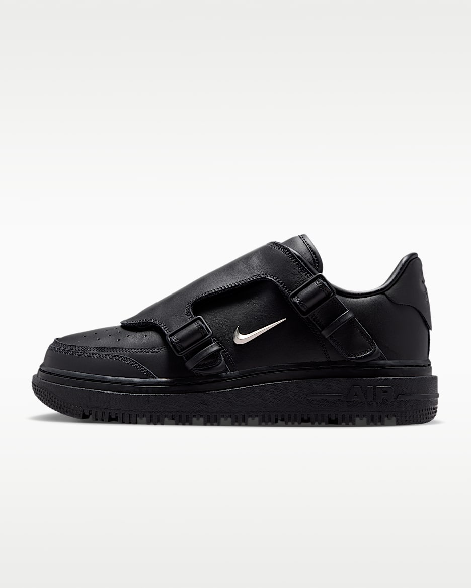 Nike Air Force 1 LX 男子空军一号运动鞋 - 黑/煤黑/金属银