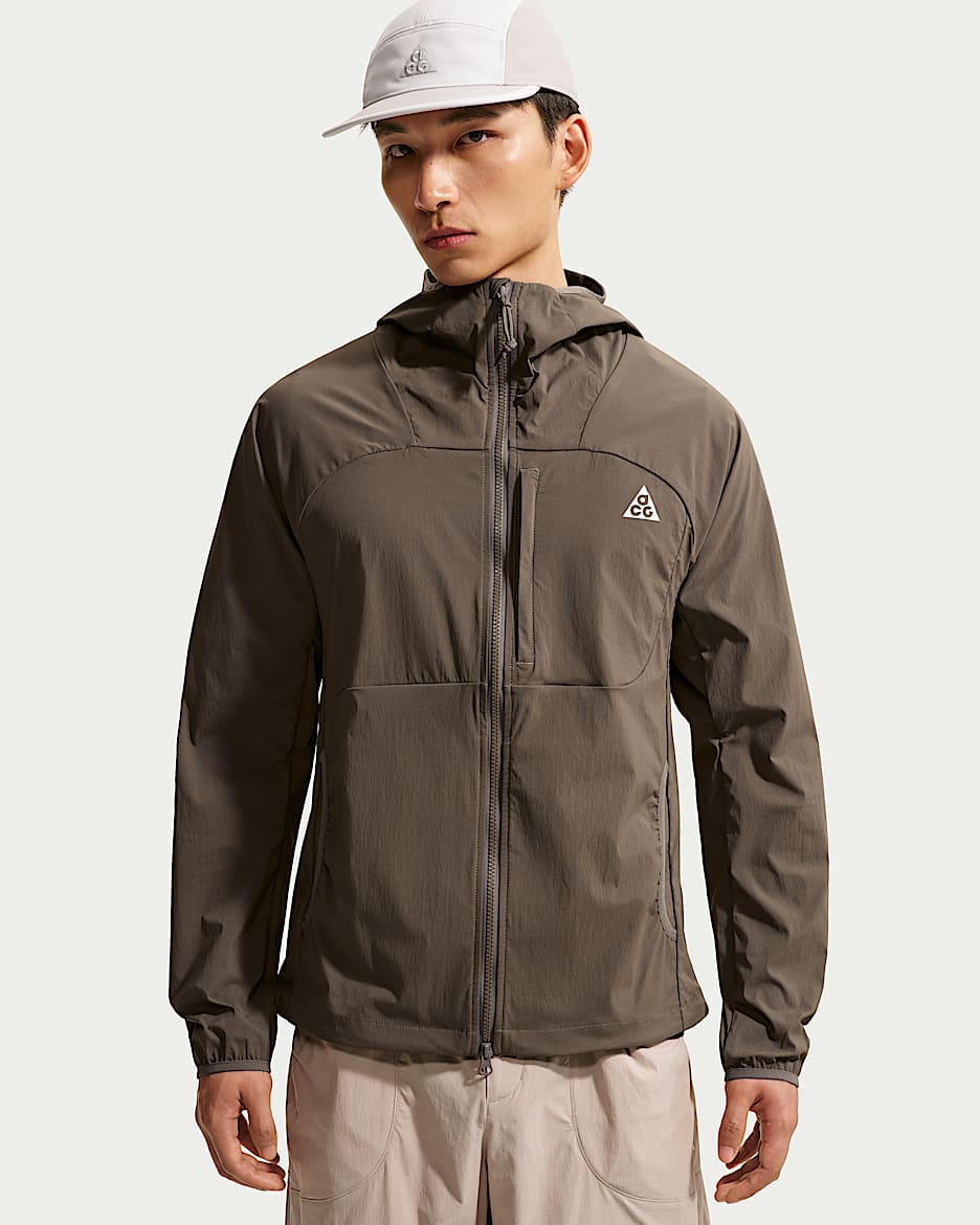 Nike ACG "Five Towers" 男子速干夹克防晒衣 - 矿石灰/貂棕/极光蓝/山峰白