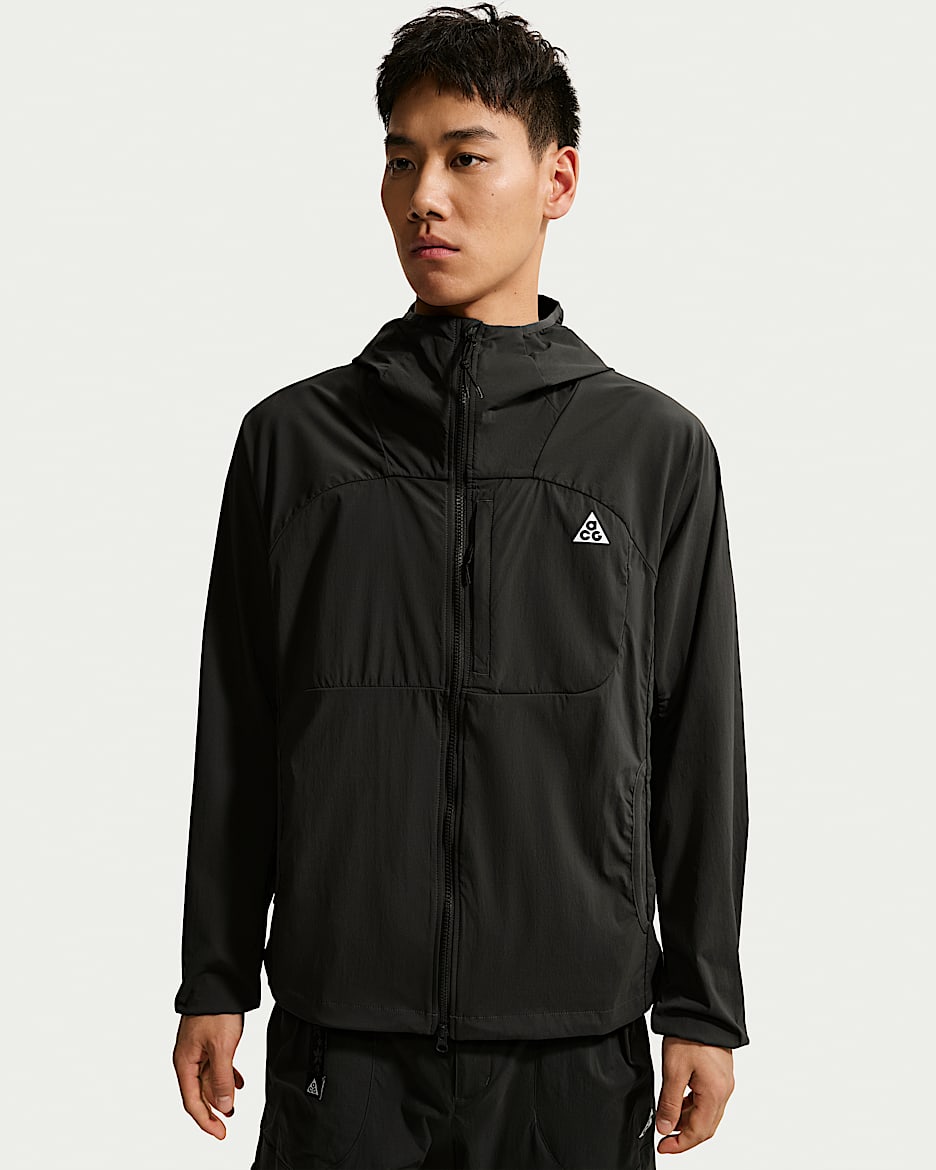 Nike ACG "Five Towers" 男子速干夹克防晒衣 - 煤黑/煤黑/山峰白