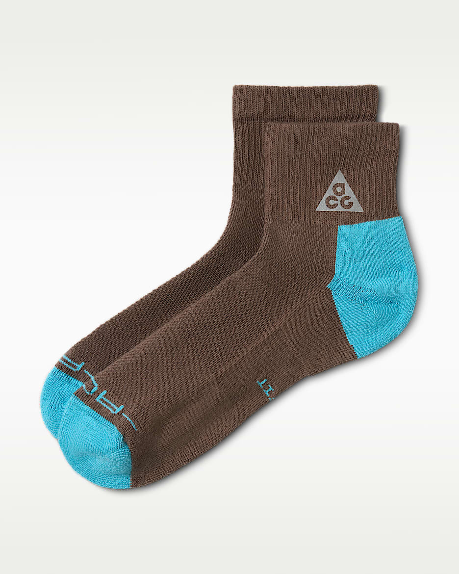 Nike ACG Everyday Elevated 速干运动短袜（1 双） - 矿石灰/波罗的海蓝