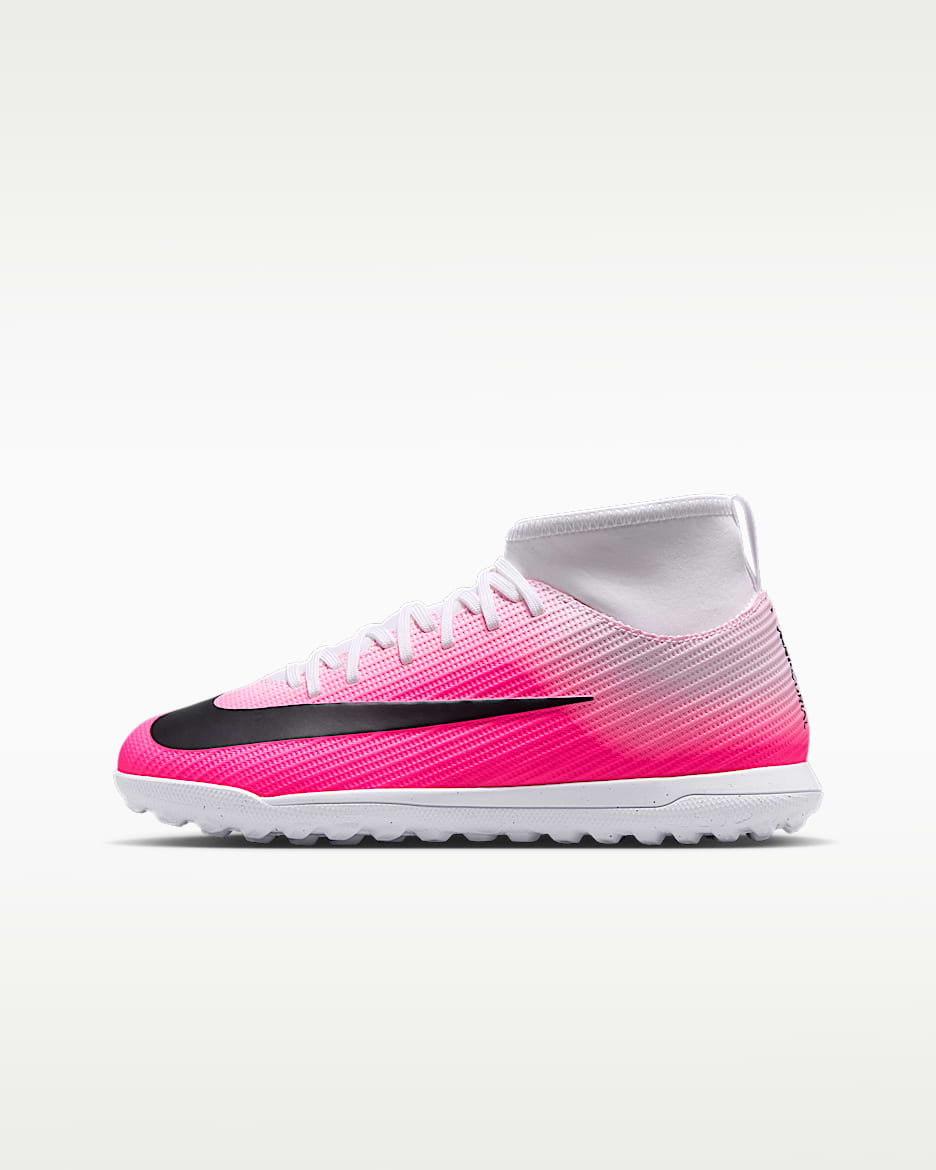 Nike Jr. Mercurial Superfly 11 Club 耐克刺客系列大童 TF 人造场地高帮足球鞋 - 多色/黑