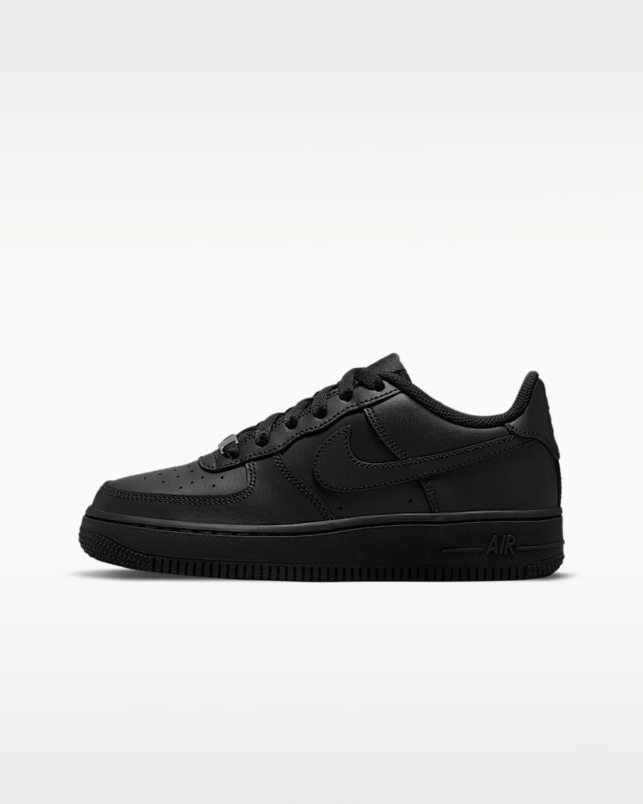 Nike Air Force 1 LE 大童空军一号运动鞋板鞋 - 黑/黑