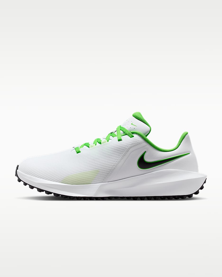 Nike Infinity G NN 男/女高尔夫球鞋（宽版） - 白色/白金色/黑
