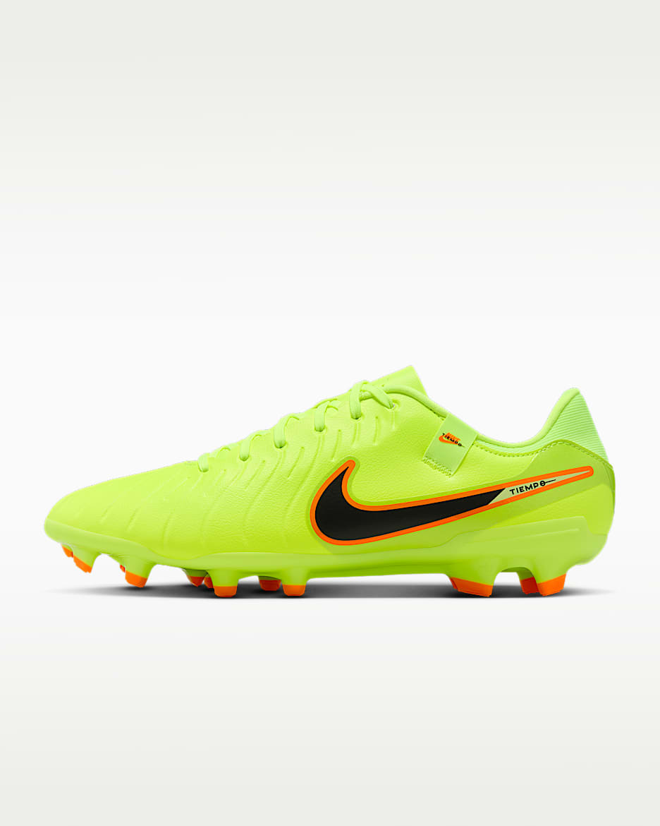 Nike Tiempo Legend 10 Academy 耐克传奇系列 MG 多种场地低帮足球鞋 - 荧光黄/黑