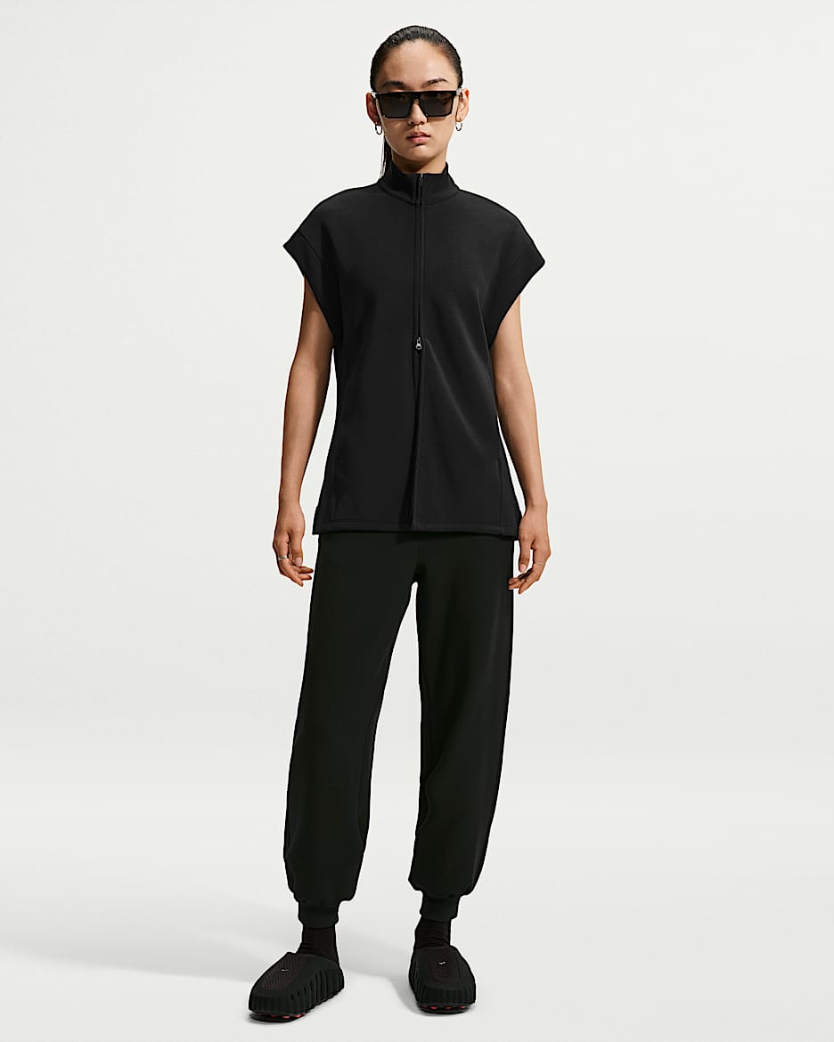 Nike 24.7 ImpossiblySoft Dri-FIT 超感柔软女子速干高腰长裤 - 黑/暗烟灰