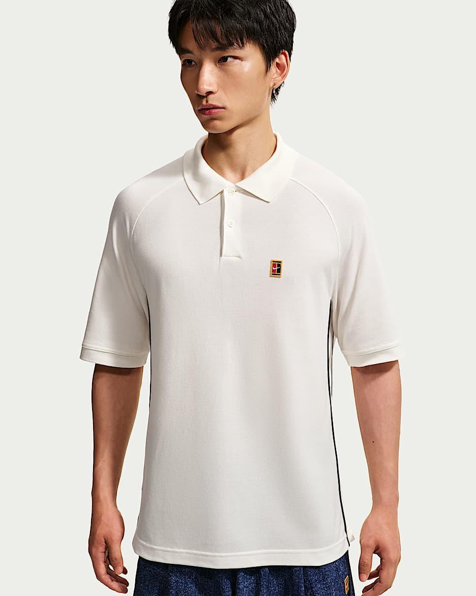 Nike Club Rules 男子短袖翻领T恤 - 帆白/黑曜石色/帆白