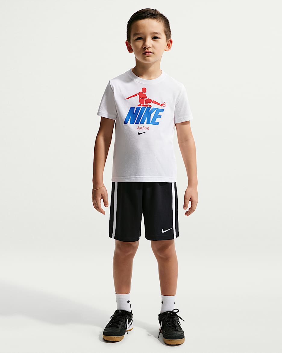 Nike Sportswear Goal Mode 幼童针织短裤 - 黑