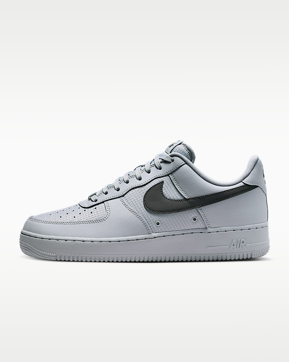 Nike Air Force 1 '07 LV8 男子空军一号运动鞋 - 狼灰/狼灰/暗烟灰
