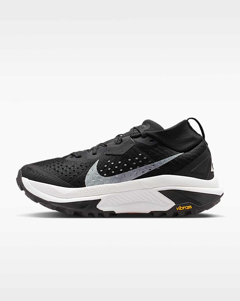 Nike ACG Zegama 女子越野跑步鞋 - 黑/安全橙/煤黑/山峰白