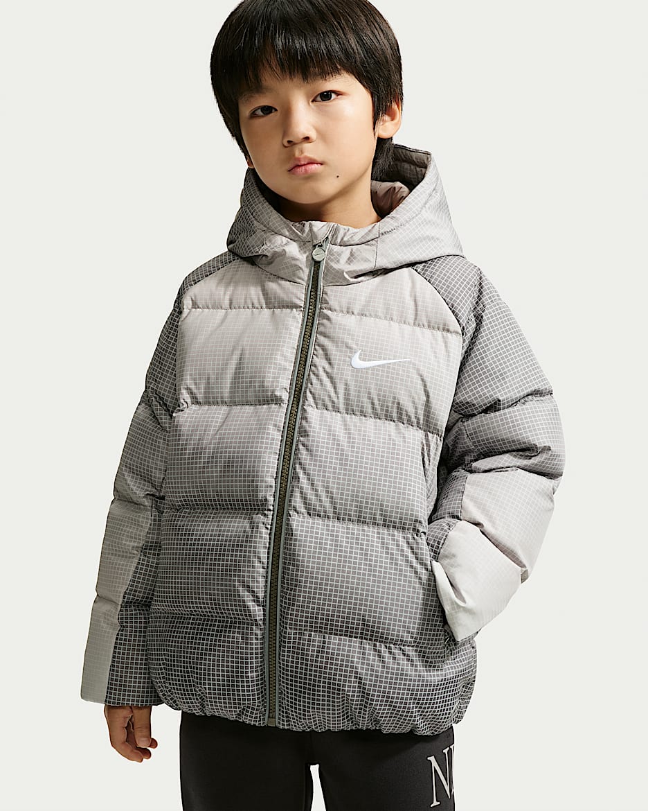 Nike 幼童反光细节羽绒夹克 - 洞穴石色