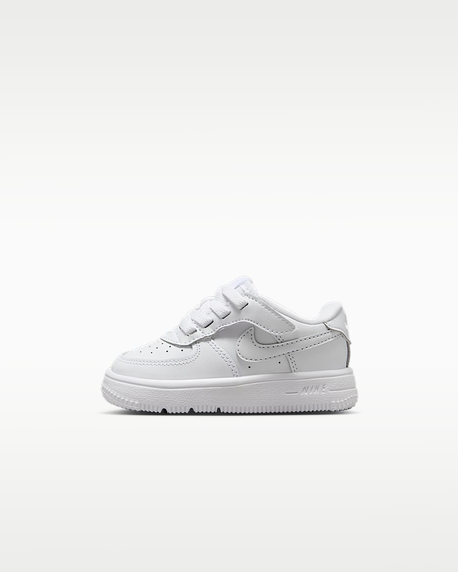 Nike Force 1 Low EasyOn 婴童运动鞋 - 白色/白色/白色