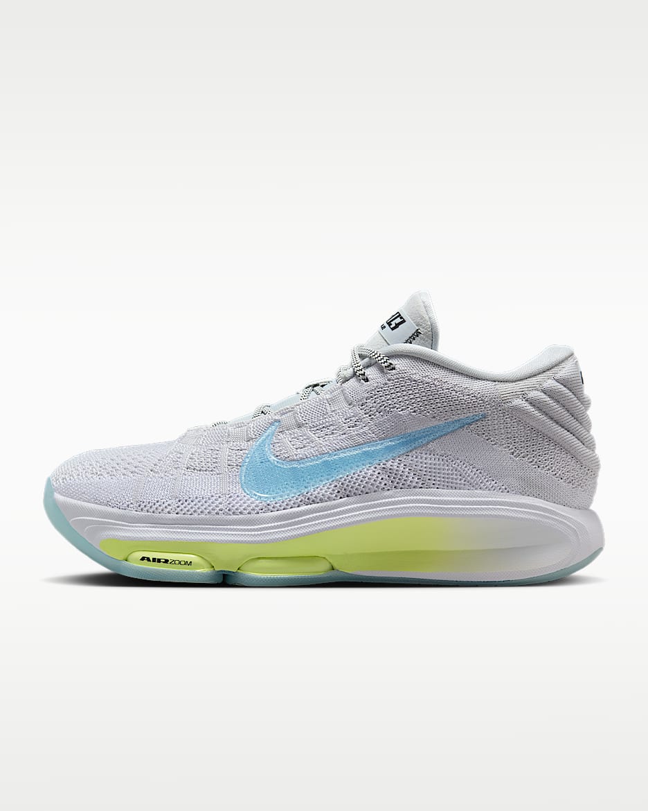 Nike G.T. Hustle 3 EP 男/女实战篮球鞋 - 白金色/白色/浅柠檬黄/冰川蓝