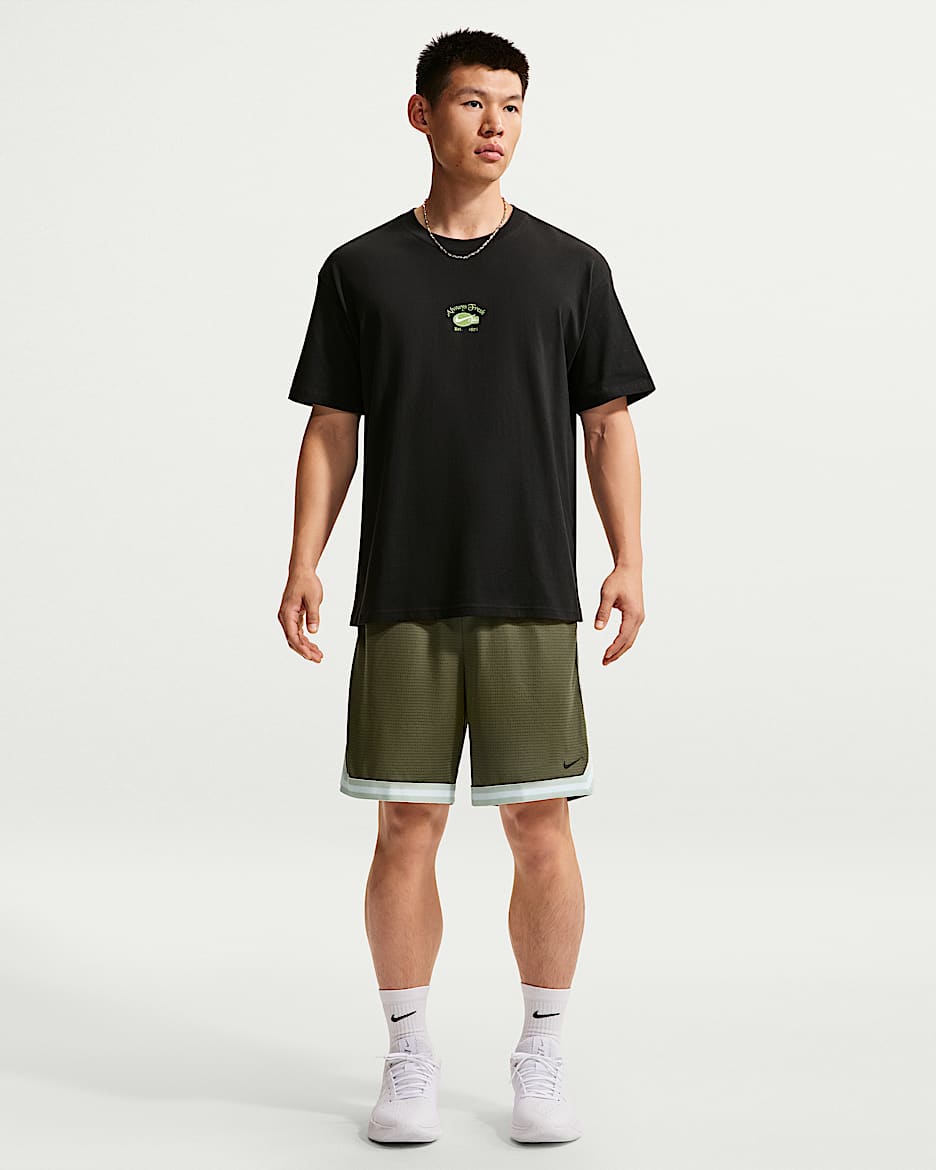 Nike DNA Dri-FIT 男子速干篮球短裤 - 中橄榄绿/浅银/黑
