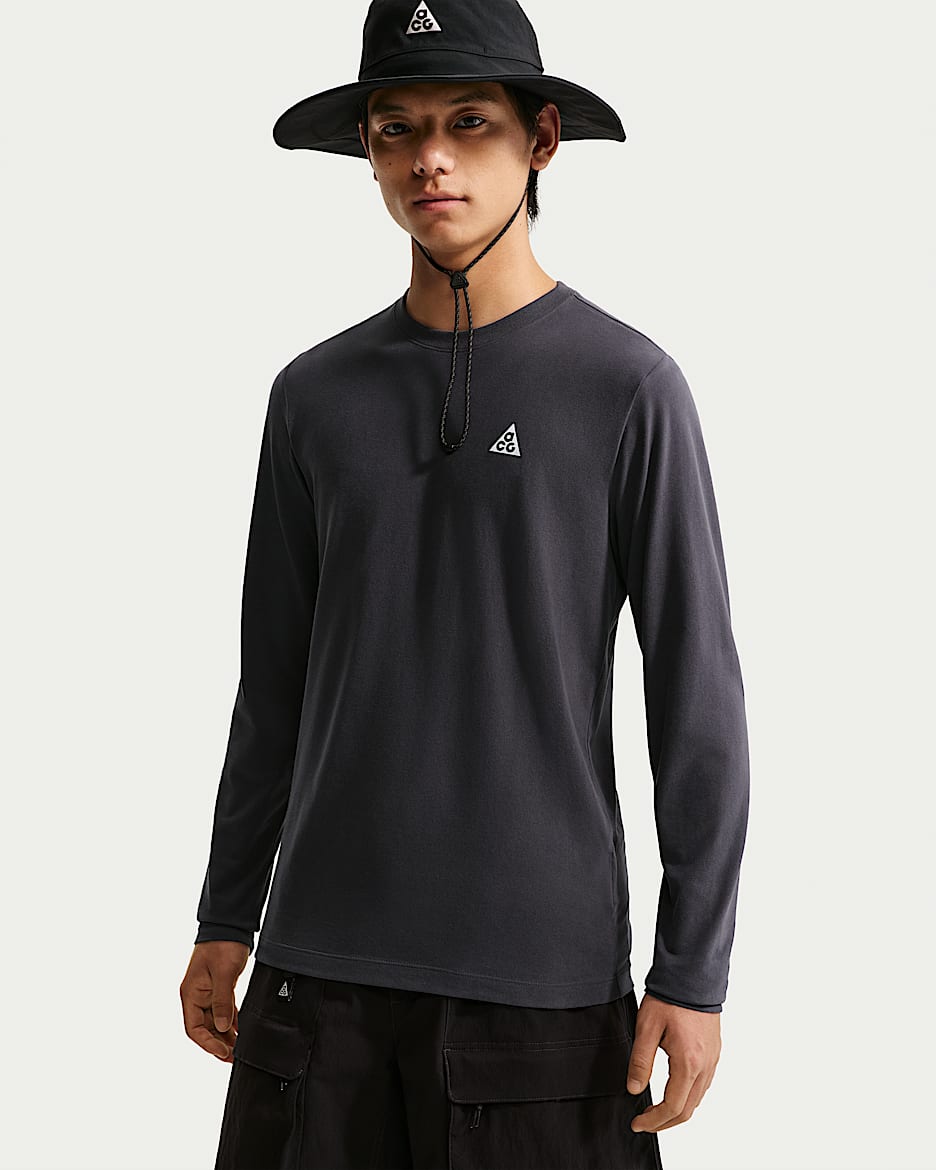 ACG Dri-FIT 速干科技男子长袖T恤 - 铁架黑