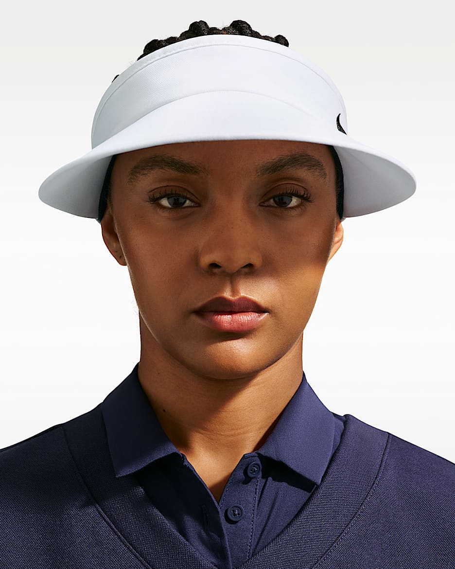 Nike Ace Dri-FIT 高尔夫速干遮阳帽 - 白色/煤黑/黑