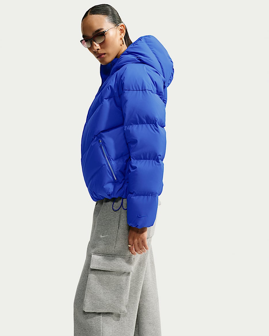 Nike Sportswear Storm-FIT 女子防风拒水连帽羽绒夹克 - 旧宝蓝/旧宝蓝