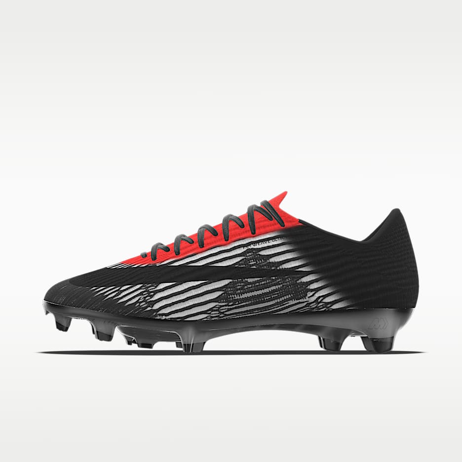 Nike Mercurial Superfly 11 Elite By You 专属定制 FG 天然硬质草地低帮足球鞋 - 亮深红/亮深红