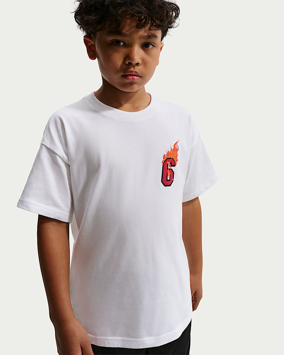 LeBron "Good Intentions" 詹姆斯大童篮球T恤 - 白色