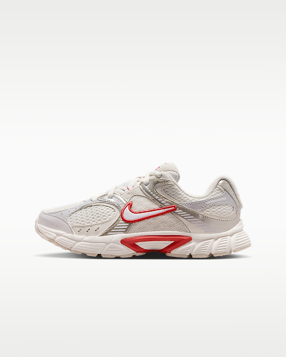 Nike V5 RNR 大童运动鞋 - 帆白/热带粉/幻影灰白/白色