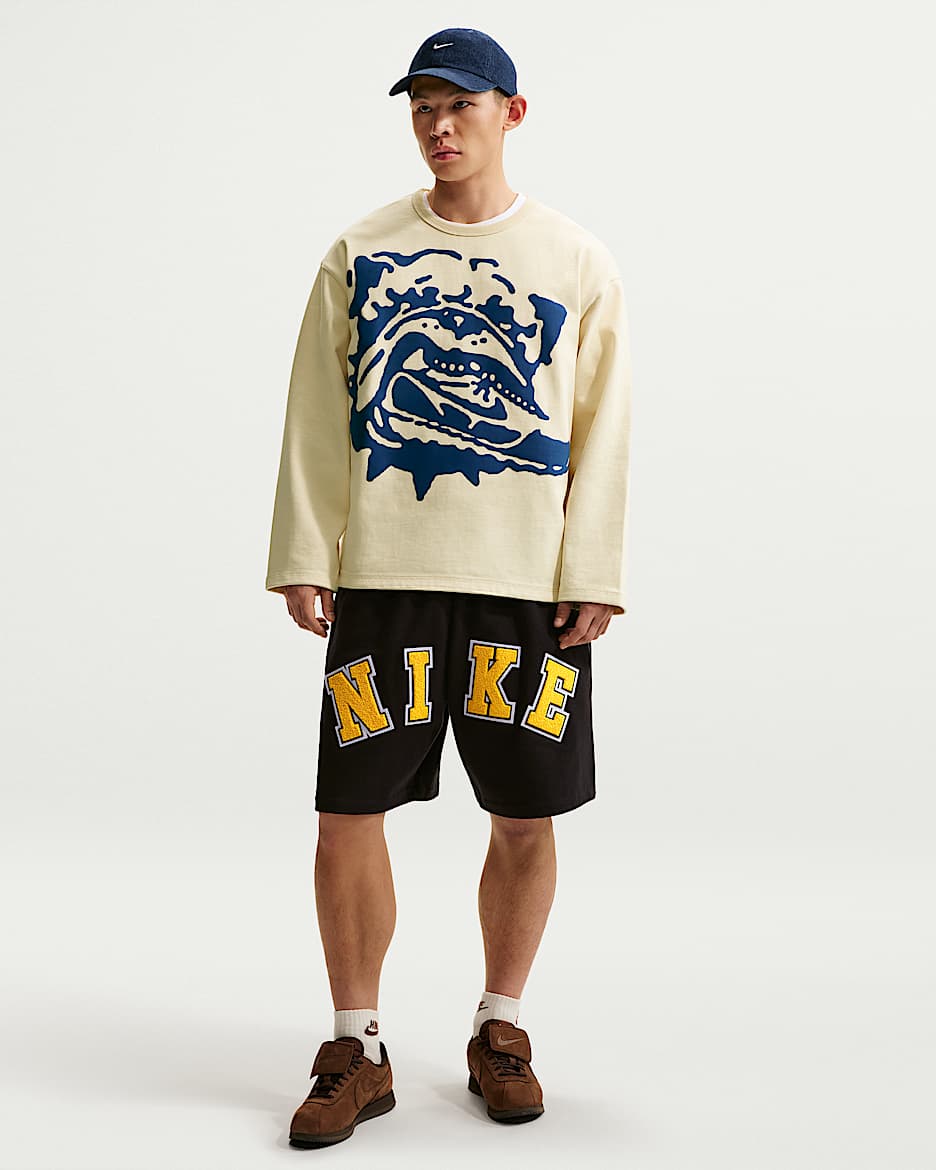 Nike Life 男子短裤 - 黑/大学金