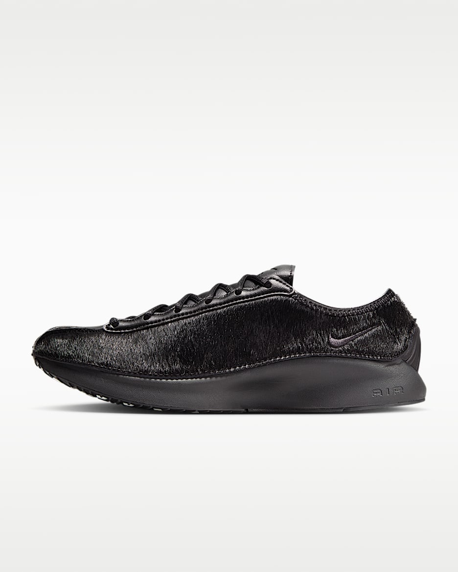 Nike Air Superfly LX Pony Hair Leather 女子运动鞋 - 黑/尘光子色/灰黑