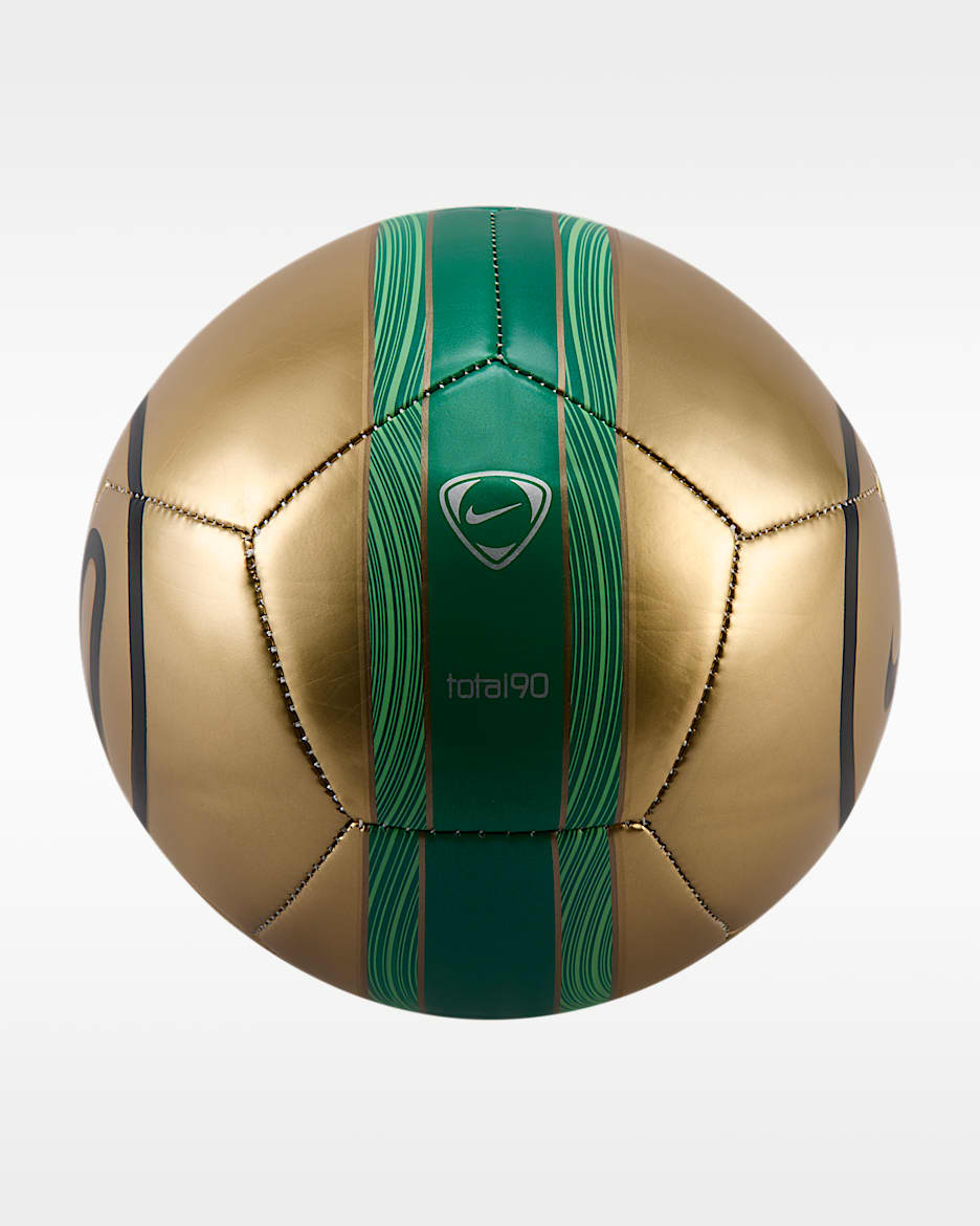 Nike Skills Total 90 足球 - 金属色/苜蓿绿/黑