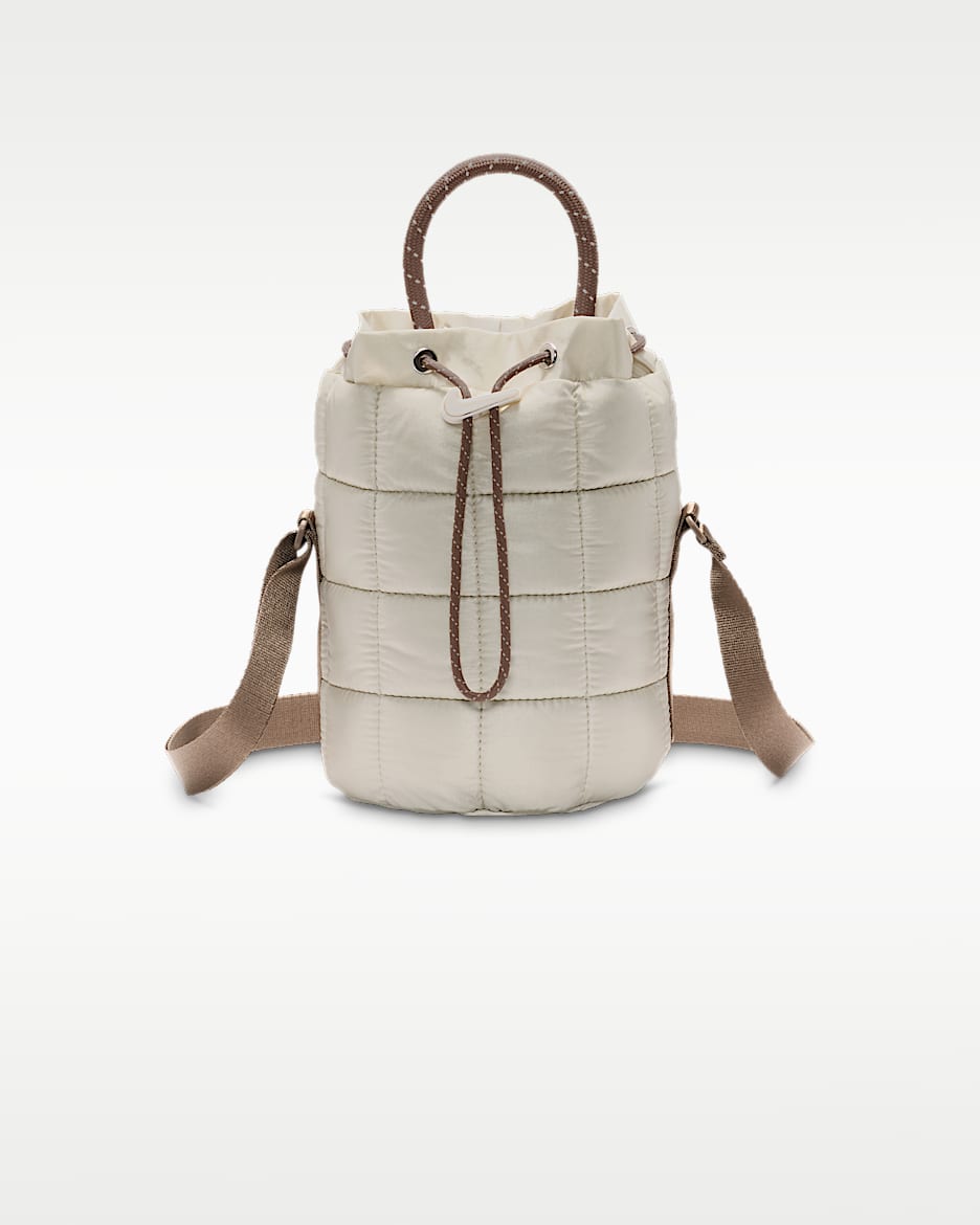 Nike Sportswear Puffle 小号托特包 - 浅骨色/貂棕/帆白