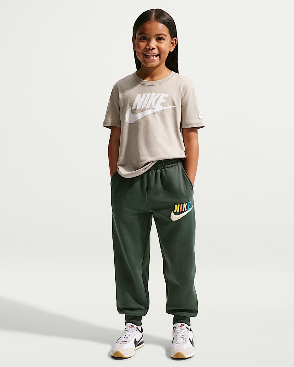 Nike Club 幼童加绒长裤 - 迷彩绿
