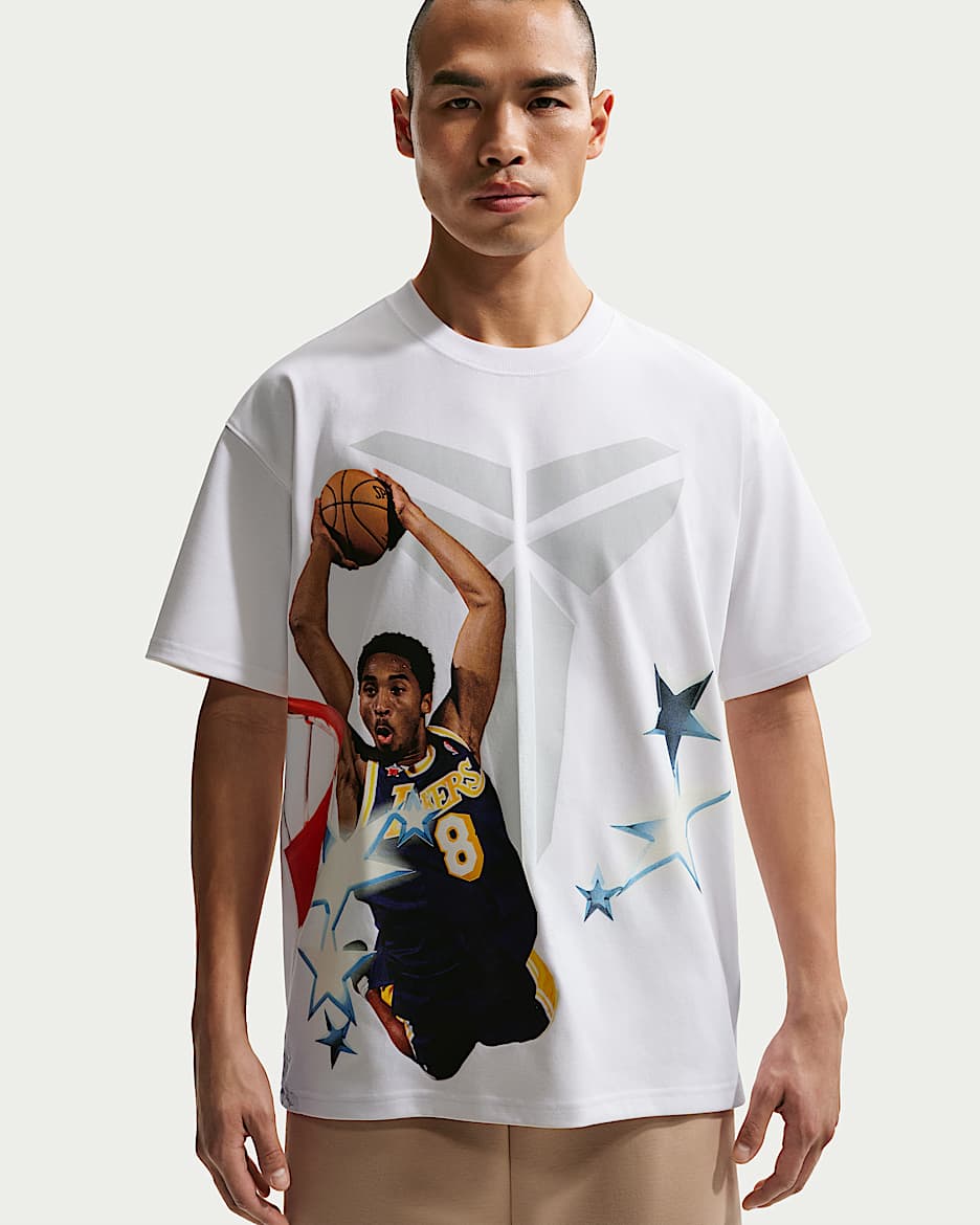 Kobe Nike Dri-FIT 全明星科比男子速干篮球T恤 - 白色