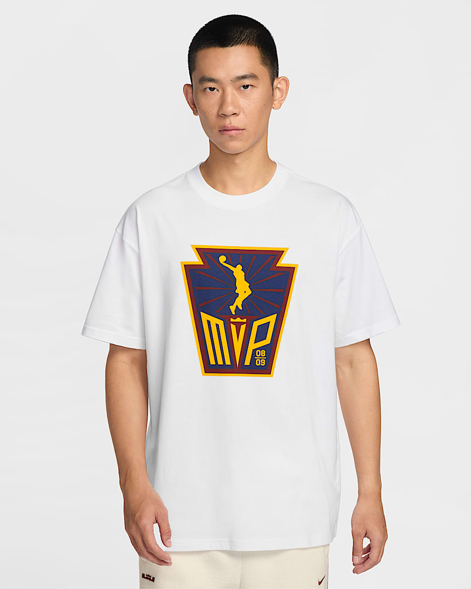 LeBron "Honor Society" Nike 詹姆斯男子篮球T恤 - 白色