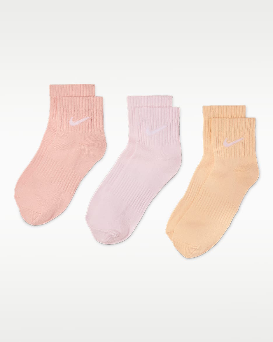 Nike Everyday Lightweight 速干训练短袜(3 双) - 多色