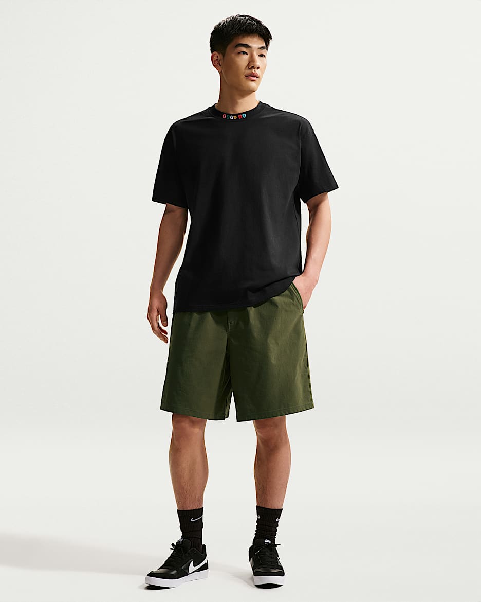 Nike SB 男子速干滑板短裤 - 军裤卡其/白色