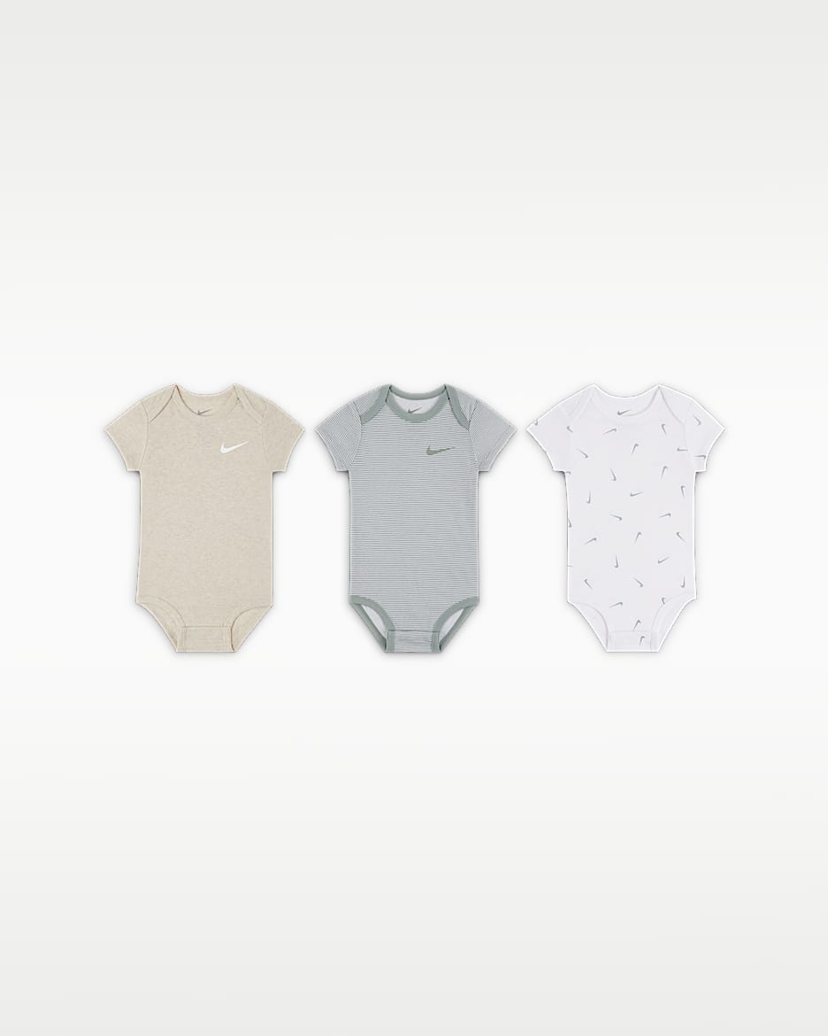 Nike Baby Essentials 婴童连体衣(3 件) - 云母绿