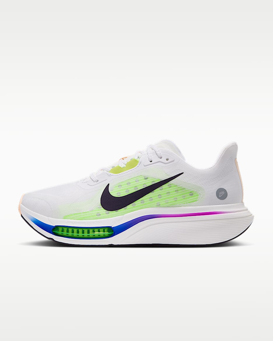 Nike Pegasus Plus 2 耐克超级飞马女子公路跑步鞋 - 白色/荧光黄/梦幻紫红/王朝紫