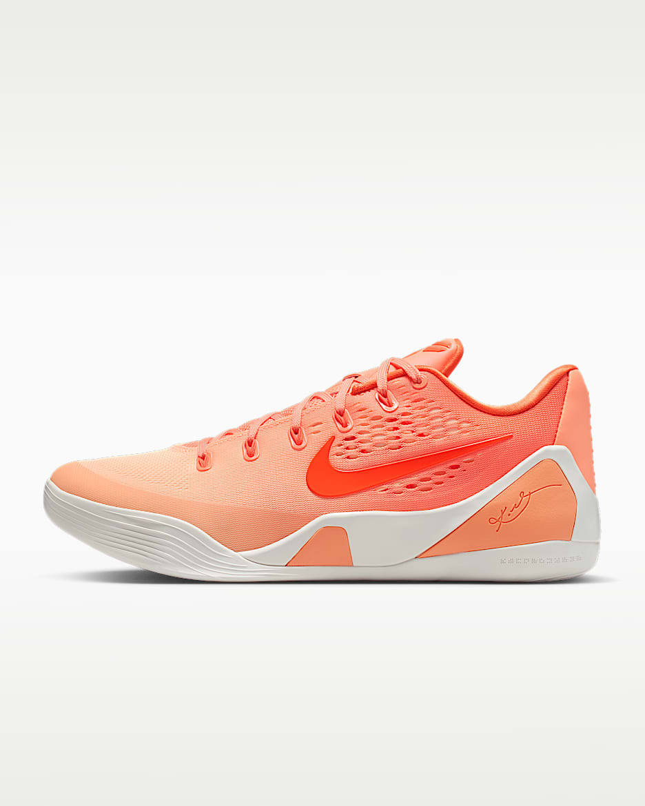 Kobe 9 Low Protro 科比男/女篮球鞋 - 雾橙/鲜橙色/山峰白/冰桃红