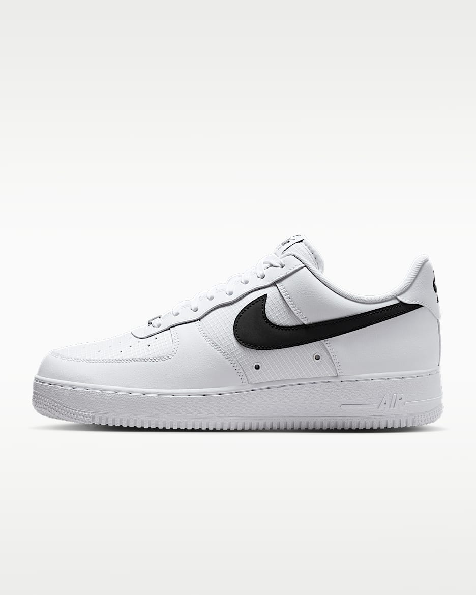 Nike Air Force 1 '07 LV8 男子空军一号运动鞋 - 白色/白色/黑