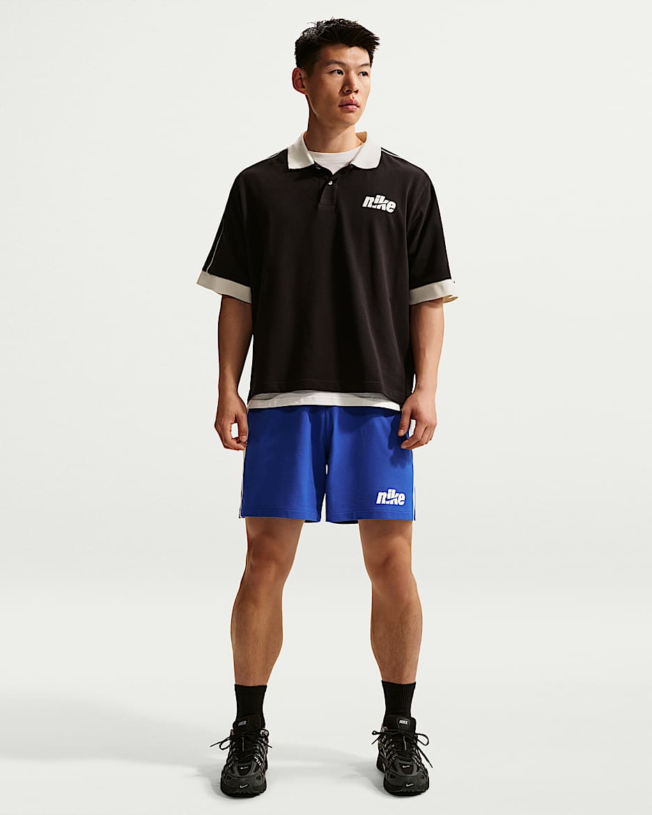 Nike Sportswear Club 男子针织短裤 - 游戏宝蓝/帆白/帆白/大学红