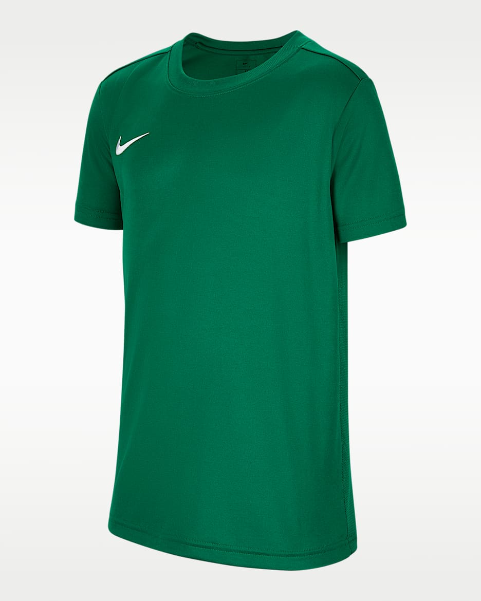 Nike Dri-FIT Park VII 大童速干短袖球衣 - 松绿