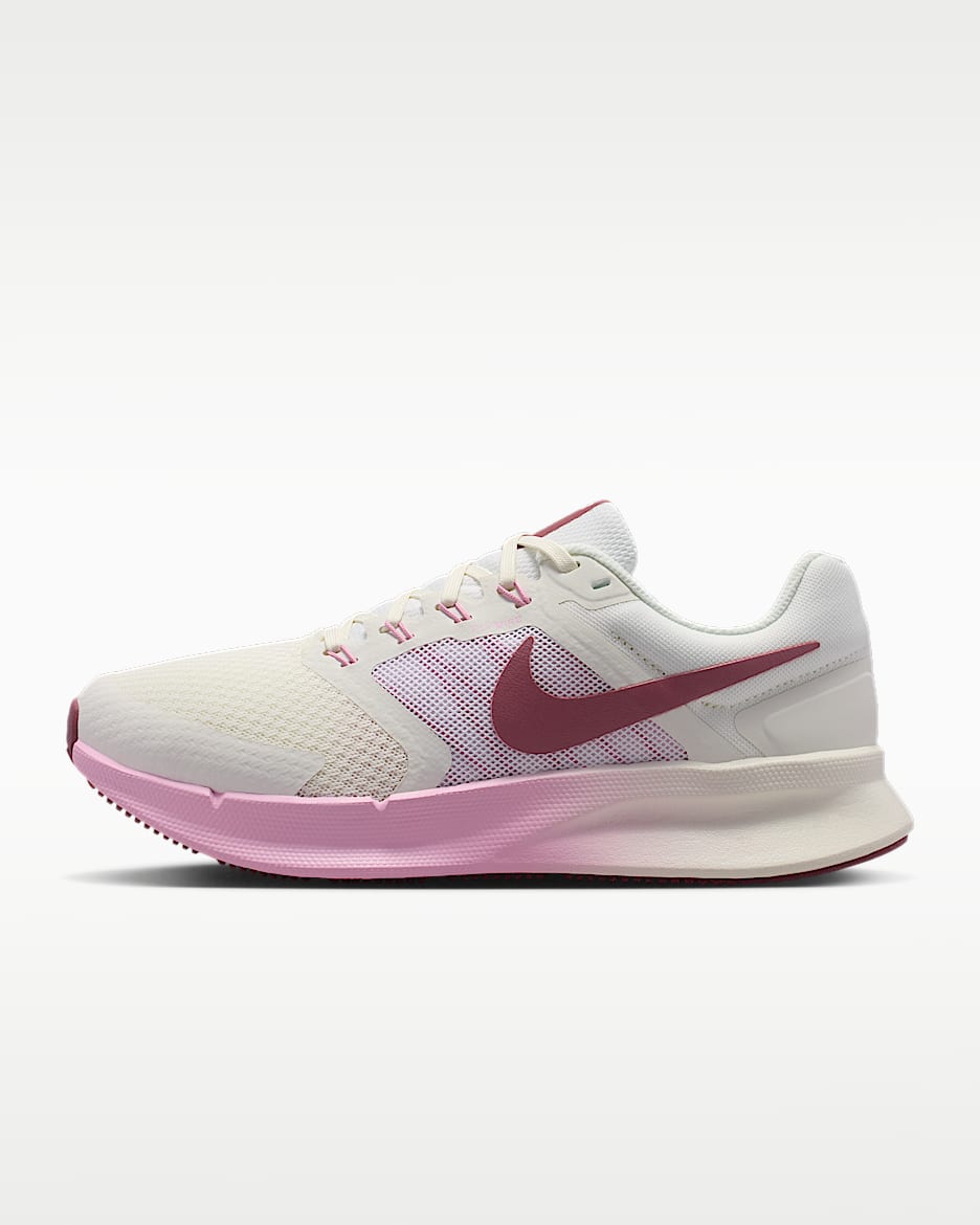 Nike Run Swift 3 女子公路跑步鞋 - 帆白/上升粉/浅紫丁香色/烟灰粉