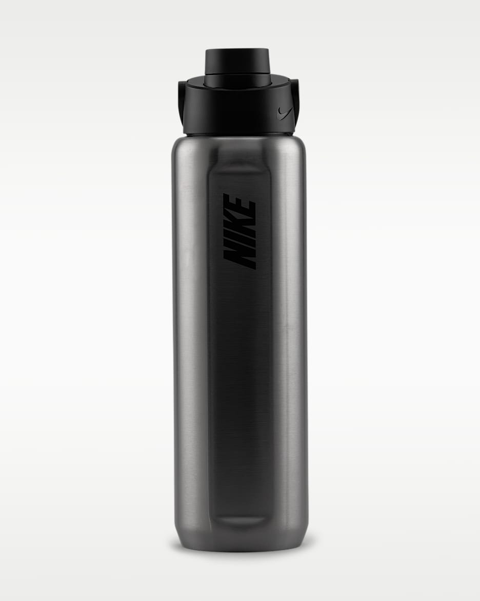 Nike Recharge 709ml 不锈钢直饮水壶 - 钢紫/黑/黑