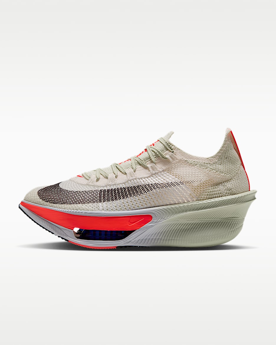 Nike Alphafly 4 女子公路竞速跑步鞋 - 海玻璃色/激光红/幻影灰白/暗调勃艮第酒红