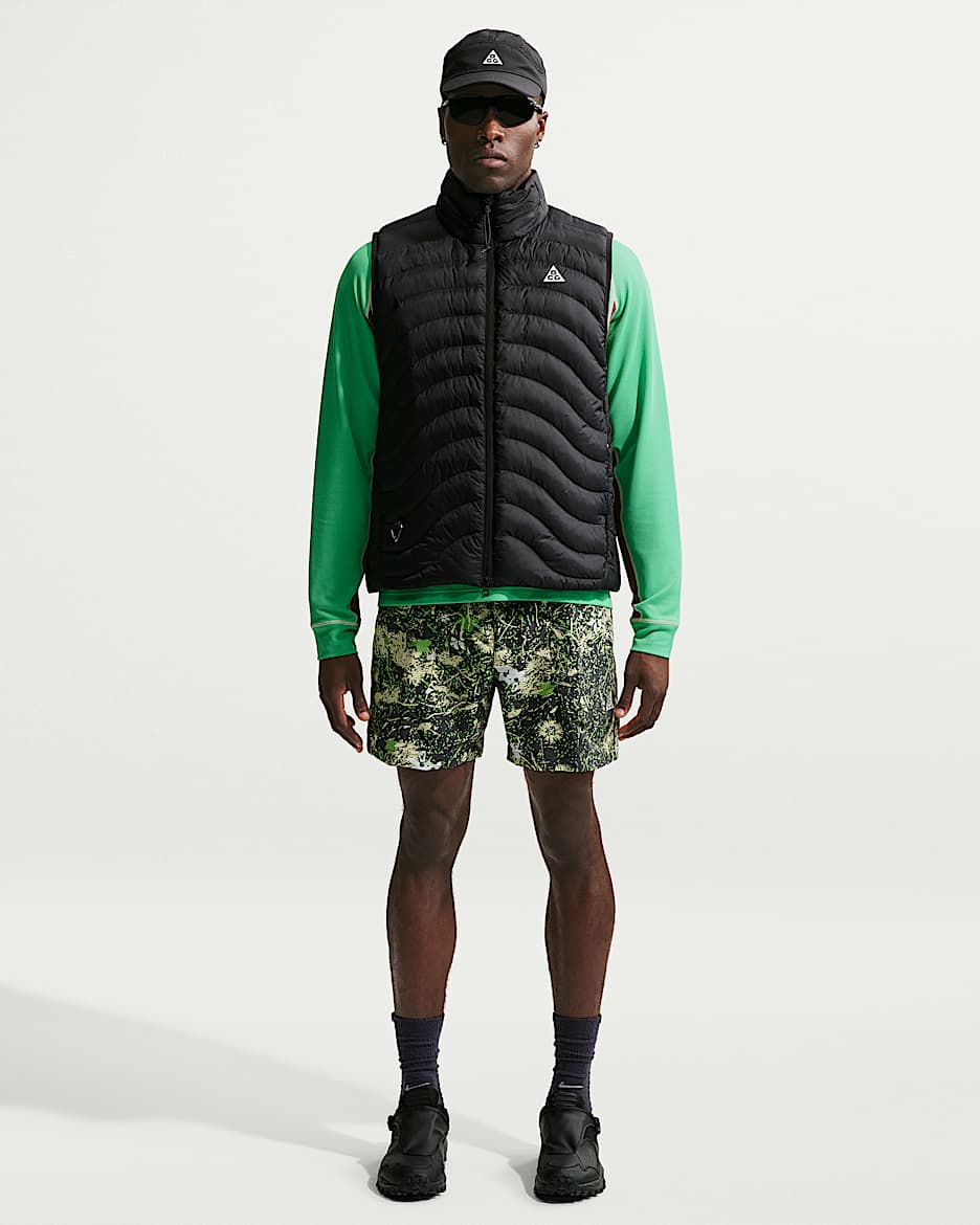 Nike ACG "Dolomiti" 男子拒水短裤 - 黑云衫绿/矿物岩板蓝/活力绿黄/山峰白