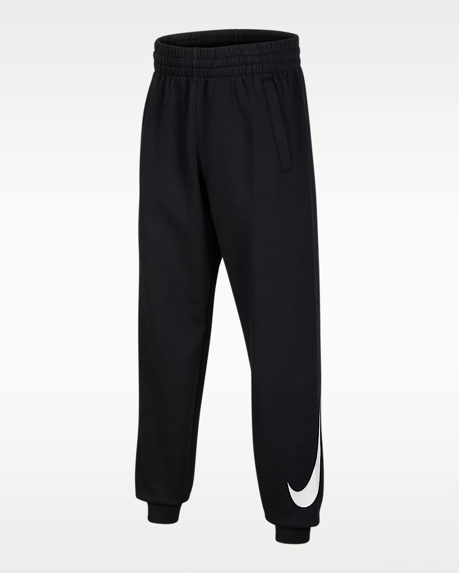 Nike Sportswear Club Fleece 大童加绒长裤 - 黑