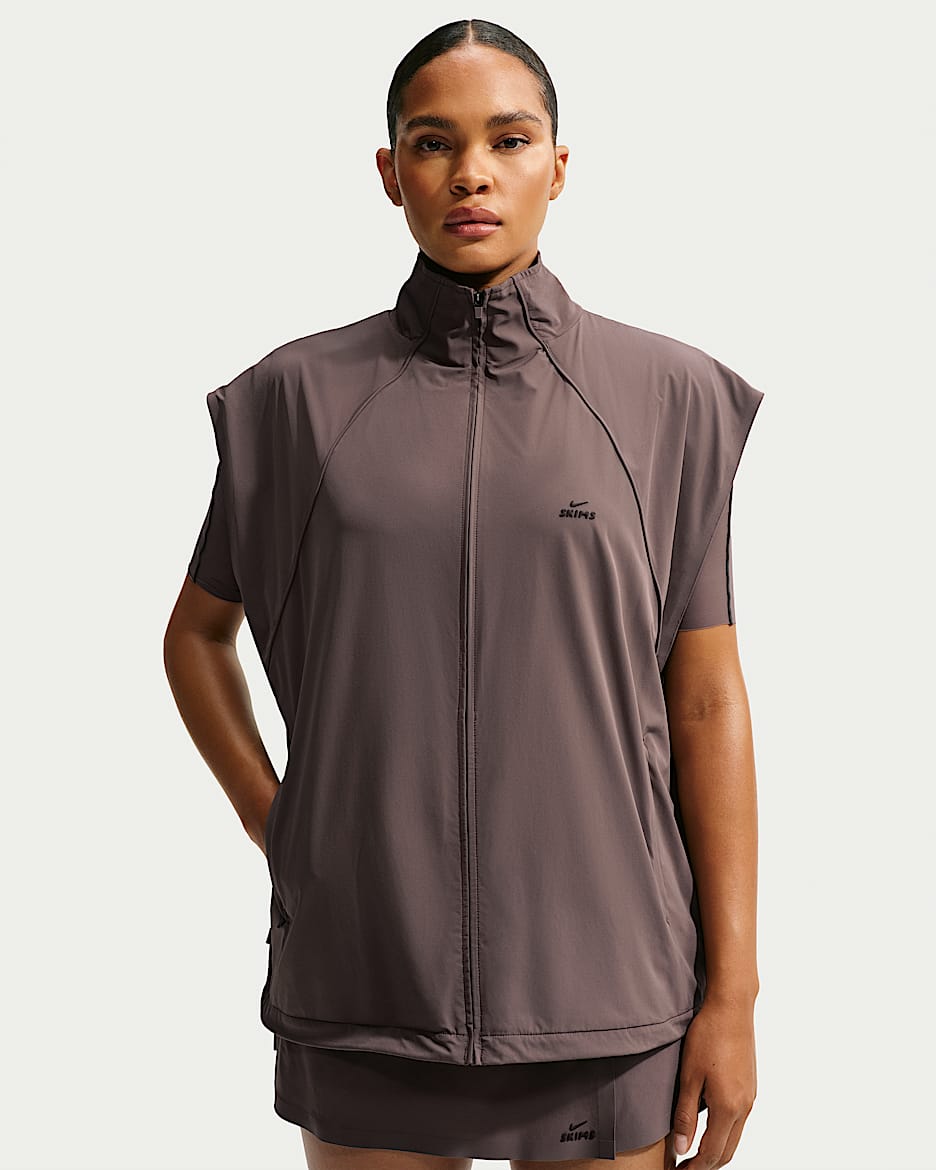 NikeSKIMS Stretch Nylon 女子 Oversize 风速干马甲 - NSKM Resin
