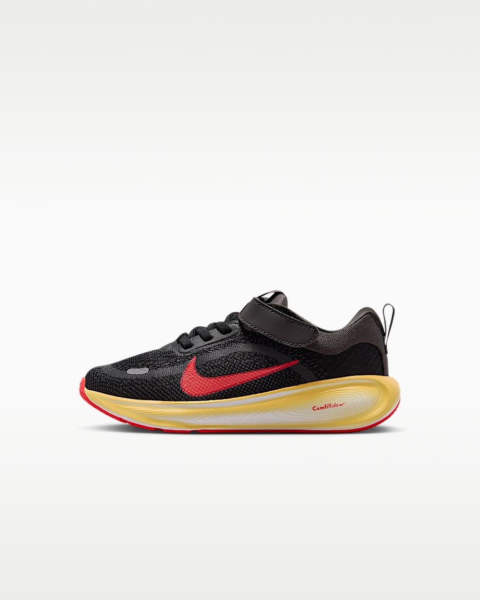 Nike Stellar Ride 耐克遨游号幼童运动鞋 - 黑/中灰/浅深红/亮深红