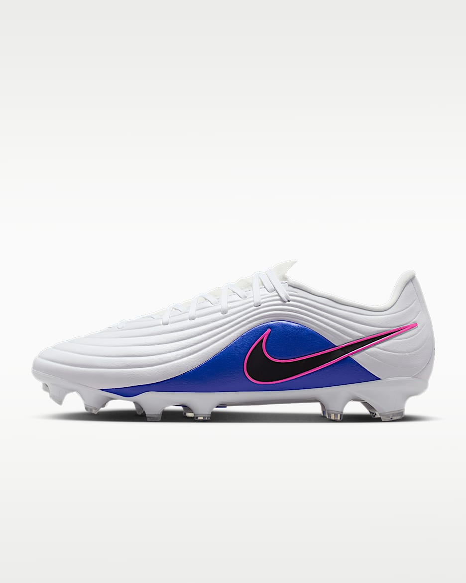 Nike Tiempo Maestro Academy 耐克天迫系列男/女 MG 多种场地低帮足球鞋 - 白色/赛车蓝/爆炸粉/黑