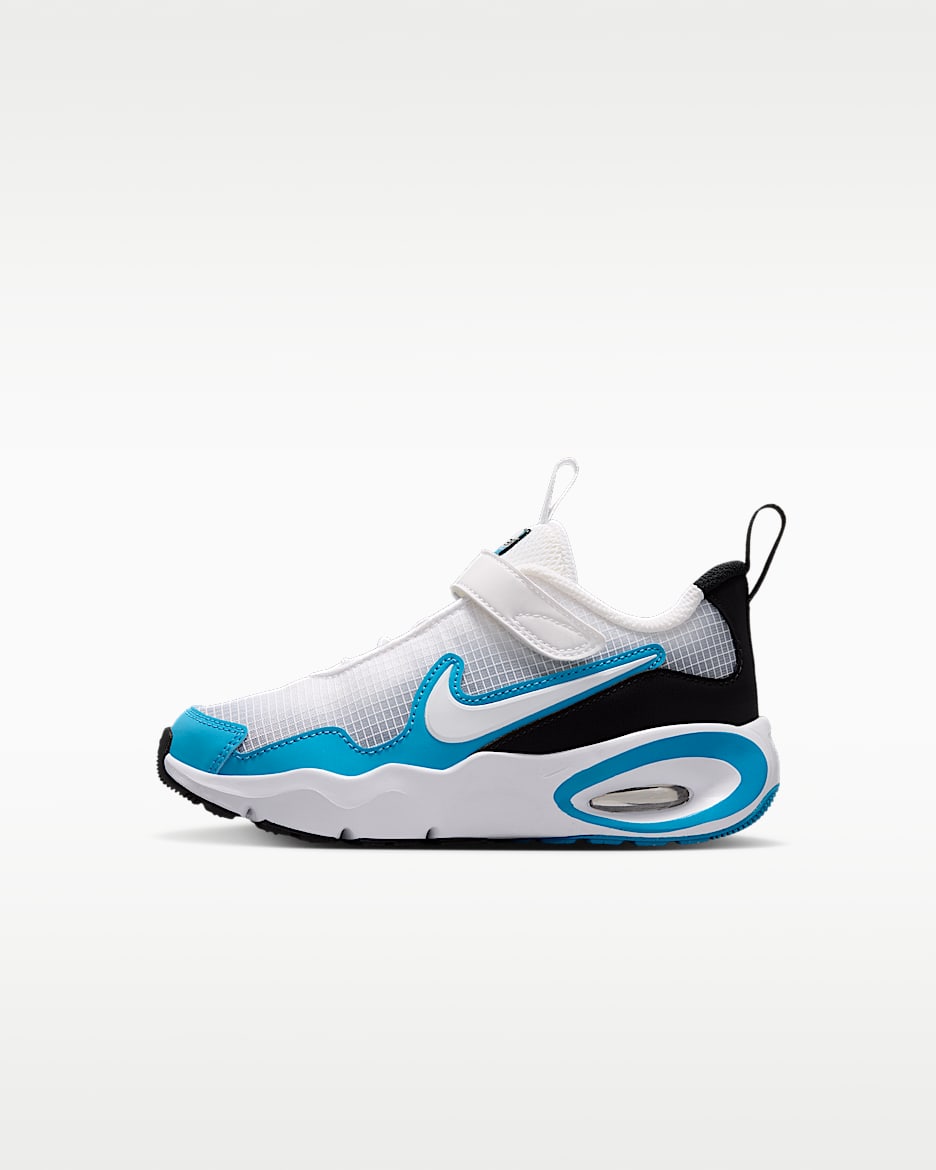 Nike Air Max Nova 幼童运动鞋 - 白色/浅电流蓝/黑/白色