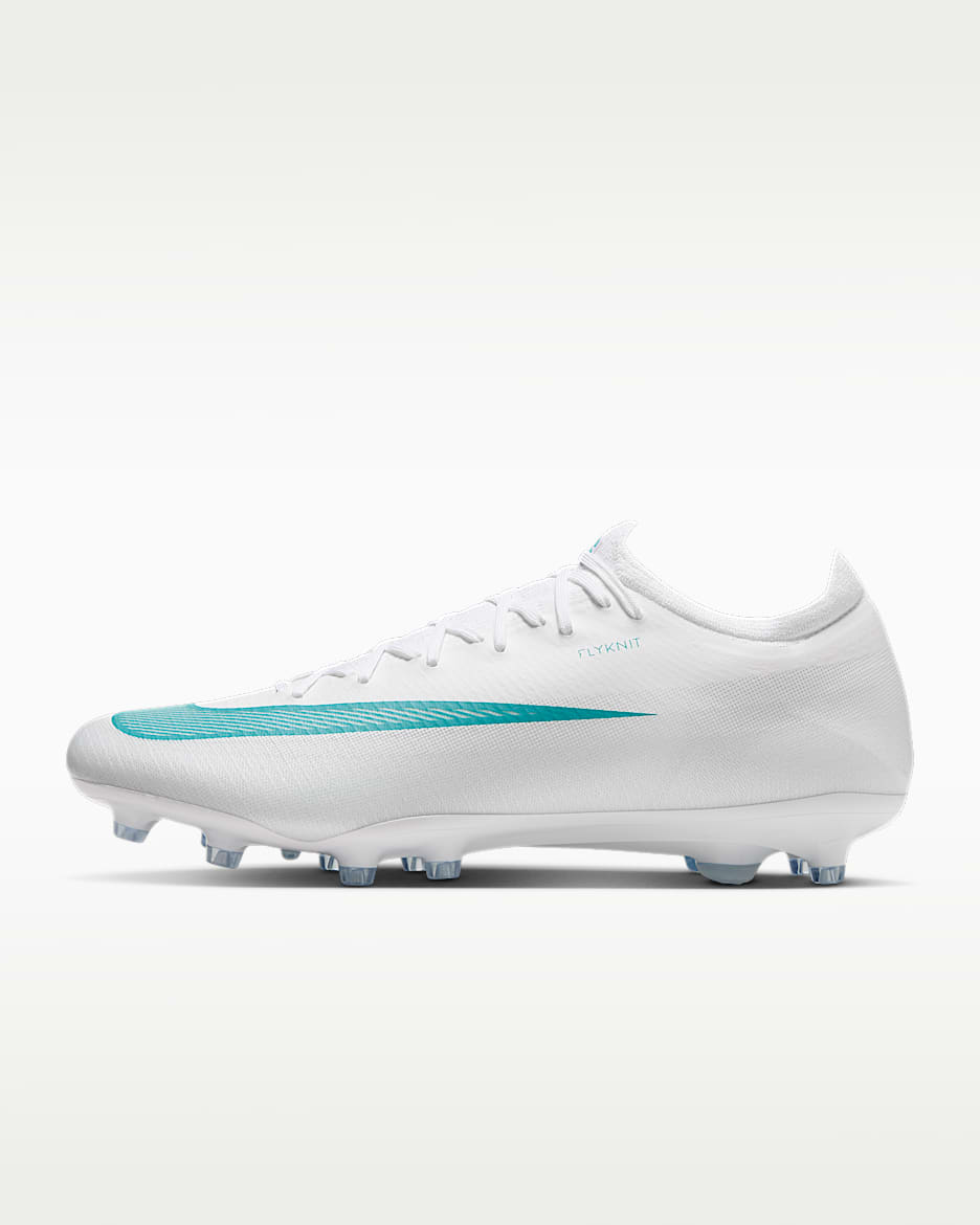 Nike Mercurial Vapor 17 Pro 耐克刺客系列男/女 AG 人造草地低帮足球鞋 - 白色/仙人掌绿