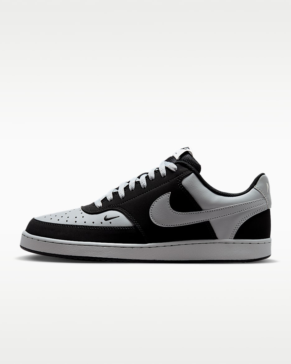 Nike Court Vision Low 男子运动鞋 - 黑/浅烟灰/帆白/浅烟灰